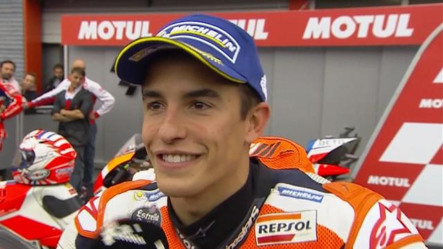 Marquez : "Deux gars qui se battent pour le championnat jusqu'au dernier virage, c'est beau" Marquez : "Deux gars qui se battent pour le championnat jusqu'au dernier virage, c'est beau"