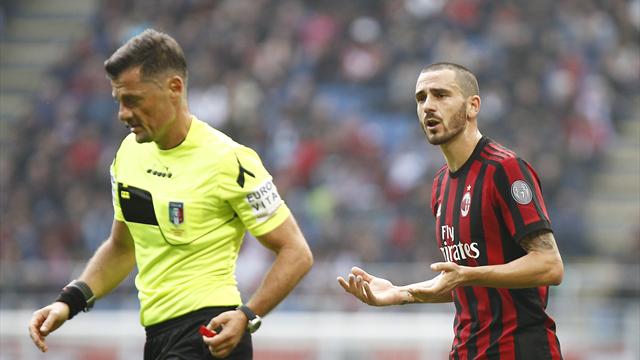 Bonucci espulso, Milan bloccato e la crisi continua: è 0-0 col Genoa