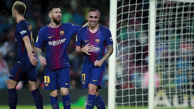 Un doublé d’Alcacer et une 10e victoire pour fêter la 600e de Messi