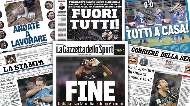 "Tout le monde dehors !" : la presse italienne explose après le fiasco