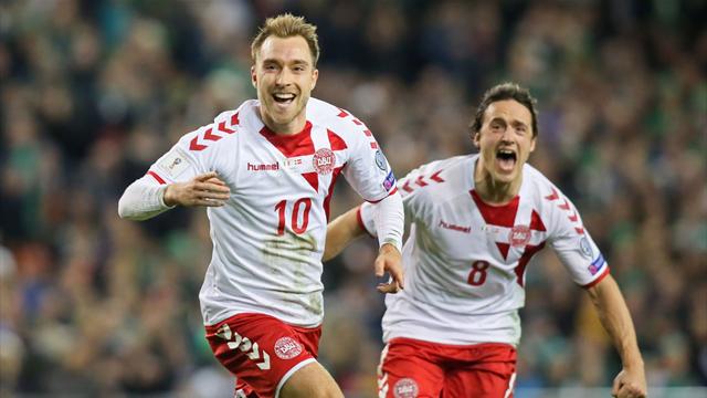 Repesca Rusia 2018, Irlanda-Dinamarca: Eriksen no podía faltar (1-5, global 1-5)
