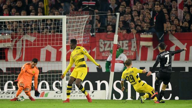 Sans Aubameyang, Dortmund coule à Stuttgart (2-1)
