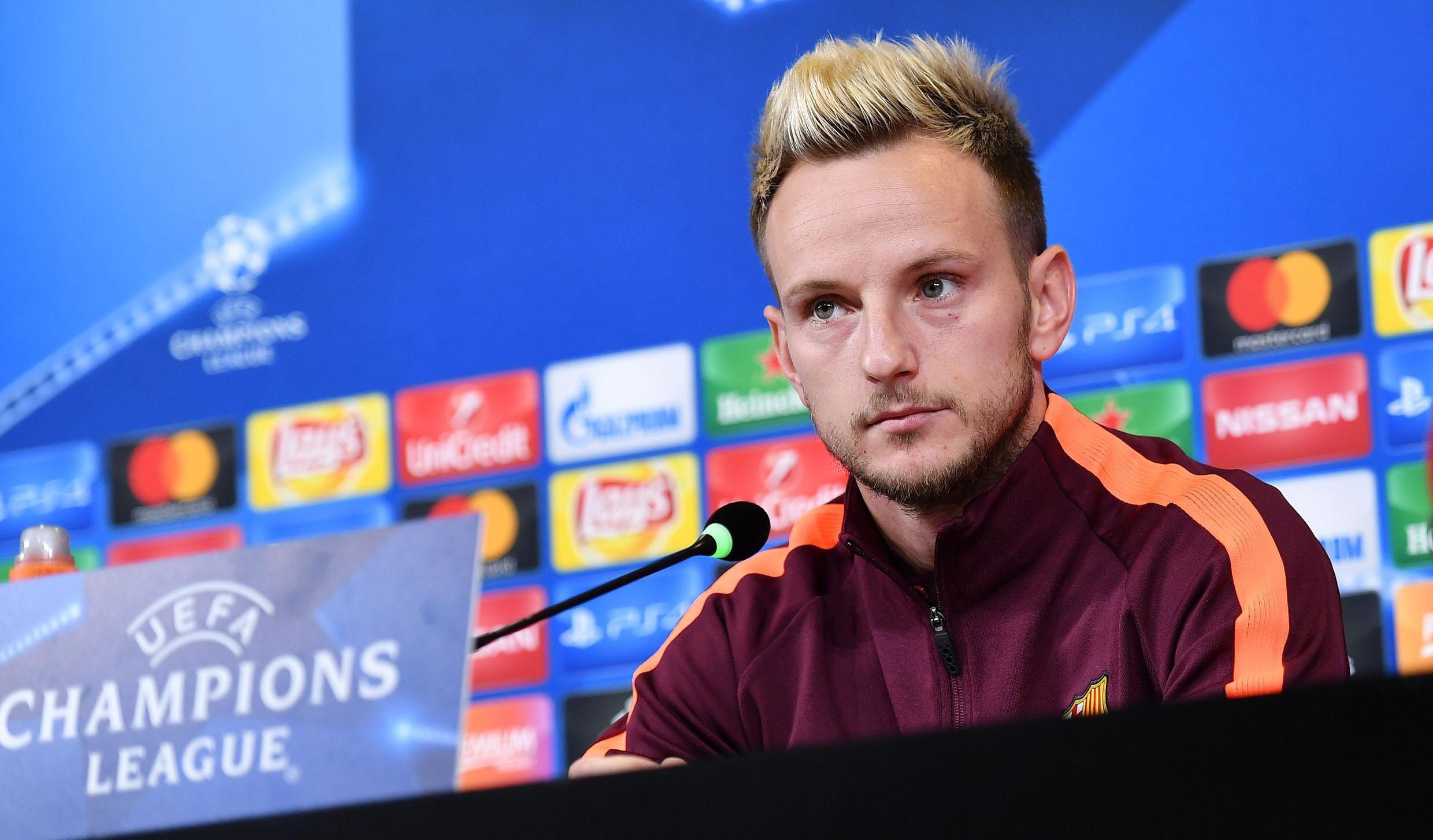 Rakitic, en rueda de prensa