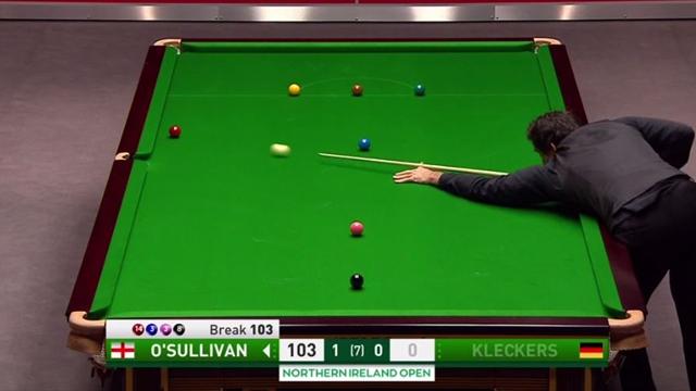 La bola imposible de Ronnie O'Sullivan en su debut en el Abierto de Irlanda del Norte La bola imposible de Ronnie O'Sullivan en su debut en el Abierto de Irlanda del Norte