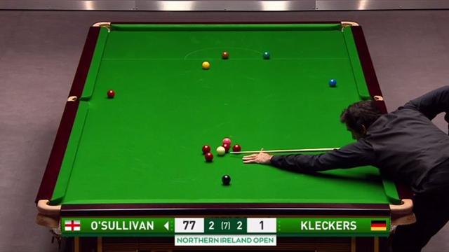 Doble perfecto de Ronnie O'Sullivan prácticamente sin espacio para golpear Doble perfecto de Ronnie O'Sullivan prácticamente sin espacio para golpear