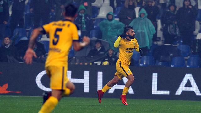 Il Verona esce dall'incubo: Zuculini e Verde stendono un pessimo Sassuolo