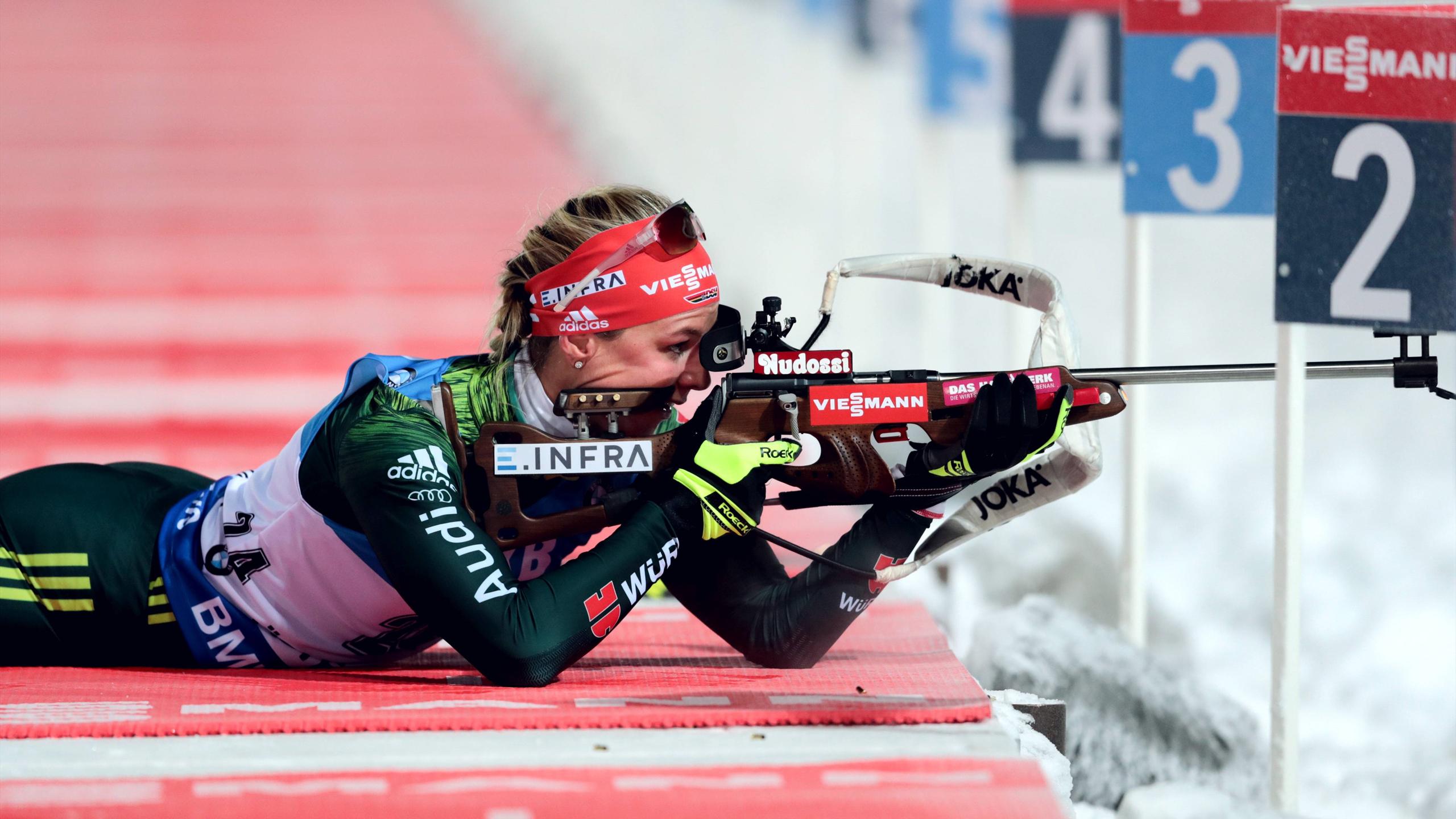 Biathlon-Weltcup in Östersund: Denise Herrmann gewinnt auch Verfolgung 