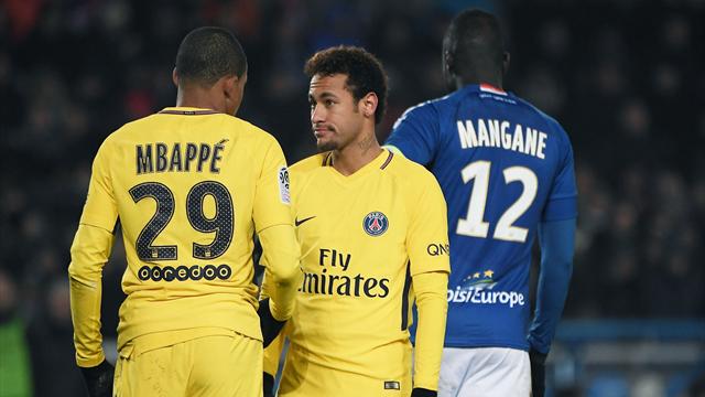 Neymar et Mbappé incertains pour PSG-Guingamp