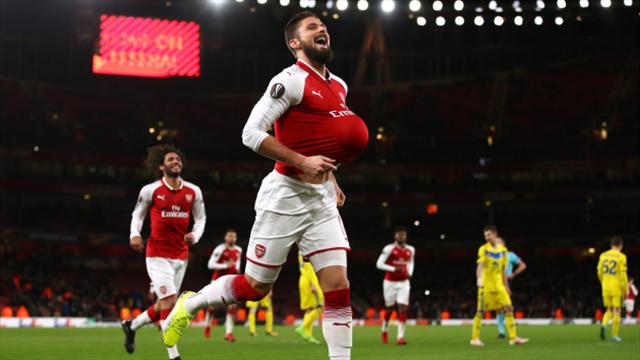 Arsenal hit BATE Borisov for six to round off group stage in style