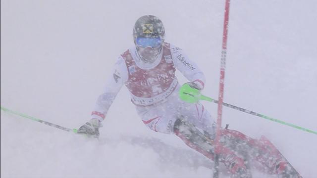 Hirscher clinches slalom win in Val d'Isere Hirscher clinches slalom win in Val d'Isere