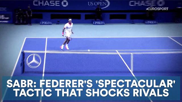SABR: Federer's 'spectacular' tactic that shocks rivals SABR: Federer's 'spectacular' tactic that shocks rivals