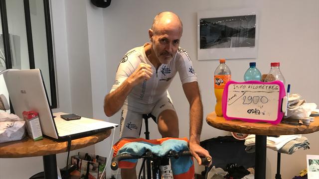 2923 km : Le record du monde de distance sur home trainer battu en direct