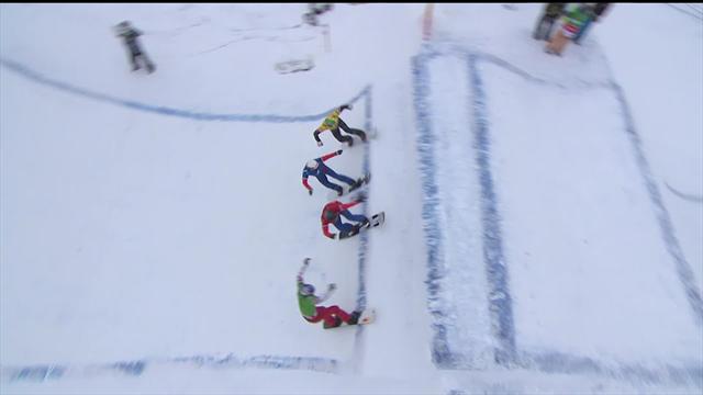 Snowboard-Cross: Hughes siegt vor Haemmerle und Schairer Snowboard-Cross: Hughes siegt vor Haemmerle und Schairer