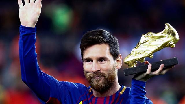Leo Messi ofreció su bota de oro a sus aficionados Leo Messi ofreció su bota de oro a sus aficionados