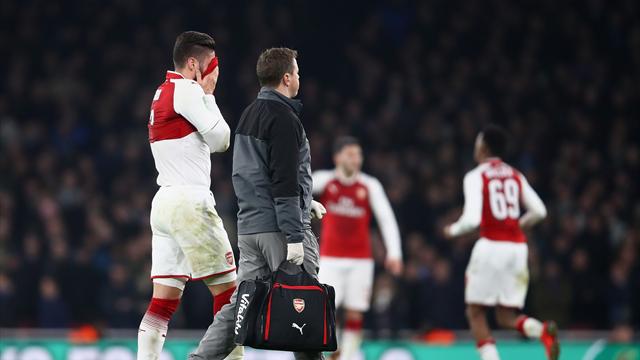 La tuile pour Giroud, sorti sur blessure