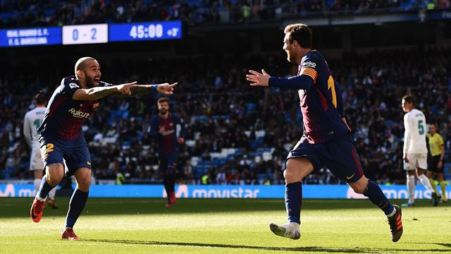 Même sans chaussure, Messi régale ses coéquipiers lors du Clasico