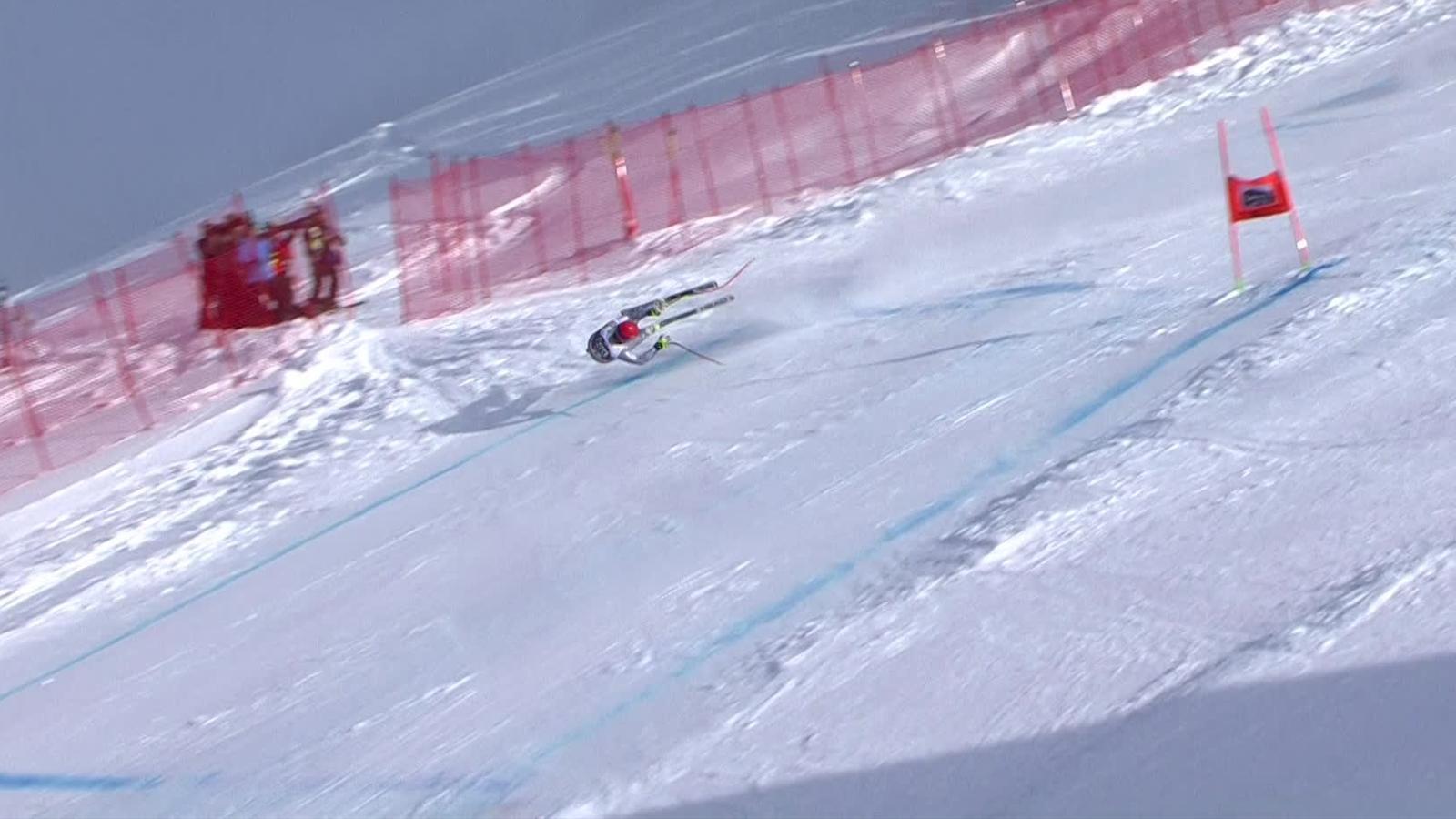 VIDEO Alpine skiing, Bormio Guillermo Fayed catapulted into fence in scary 60mph downhill