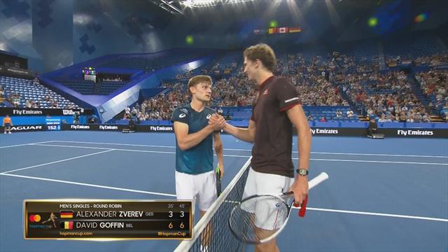 Impressionnant de facilité, Goffin a laminé Zverev
