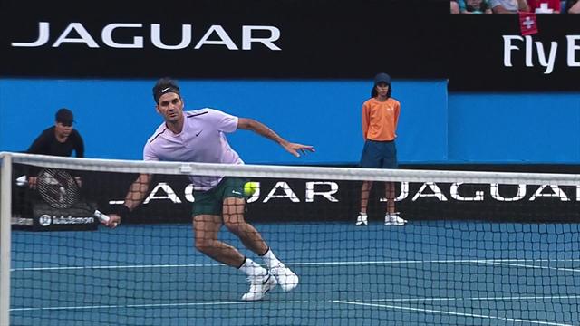 Revers, lift ou volée haute : en 2018, Federer n’a rien perdu de sa panoplie