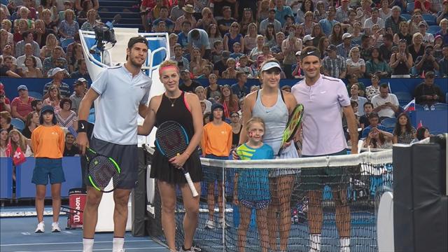 Très inspirés lors du double, Federer et Bencic ont fini le boulot face à la Russie