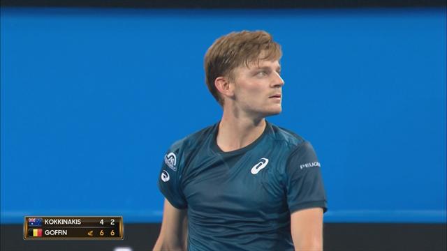 Malgré la belle résistance de Kokkinakis, Goffin a encore déroulé son tennis
