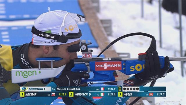 Oberhof: Martin Fourcade impone su ley superando a Svendsen y Boe Oberhof: Martin Fourcade impone su ley superando a Svendsen y Boe