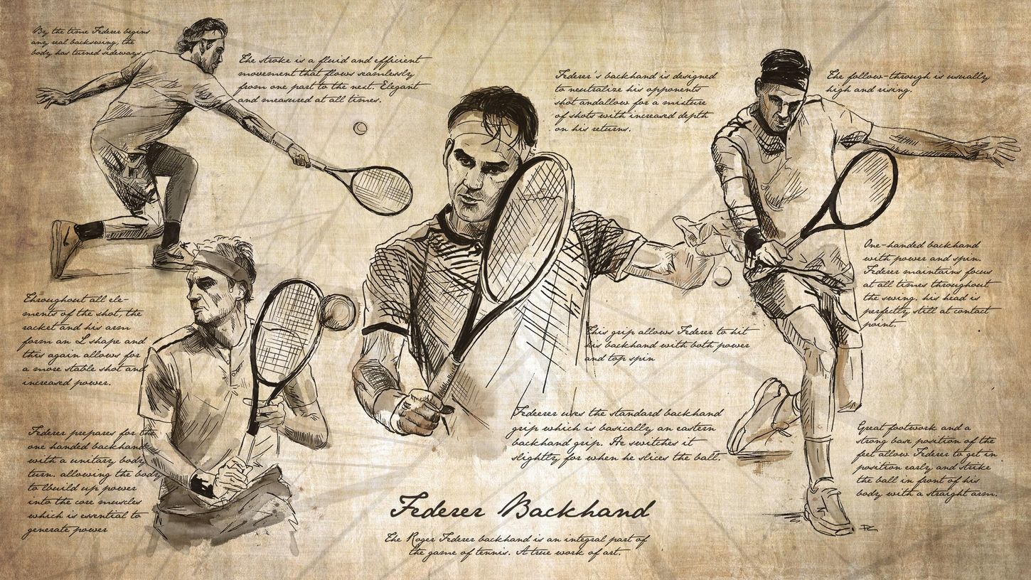 Le revers de Federer, toute une histoire