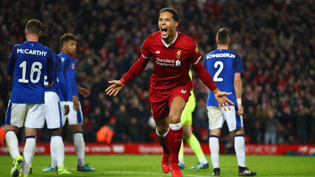 FA Cup, Liverpool-Everton: Van Dijk ya sale rentable (2-1)