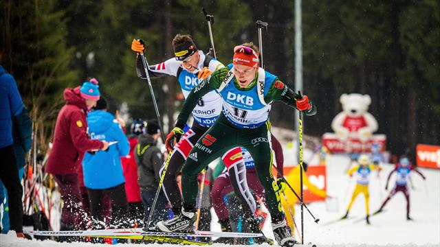 Doll und Peiffer in der Verfolgung in den Top-Ten