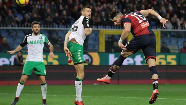 Galabinov fa di testa sua il Genoa supera di misura il Sassuolo