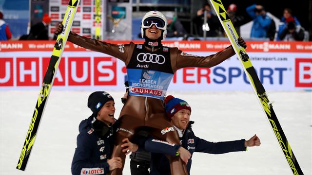Stoch vliegt naar historische winst in Vierschansentoernee