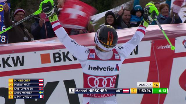 He's done it again! Hirscher does the double in Adelboden He's done it again! Hirscher does the double in Adelboden