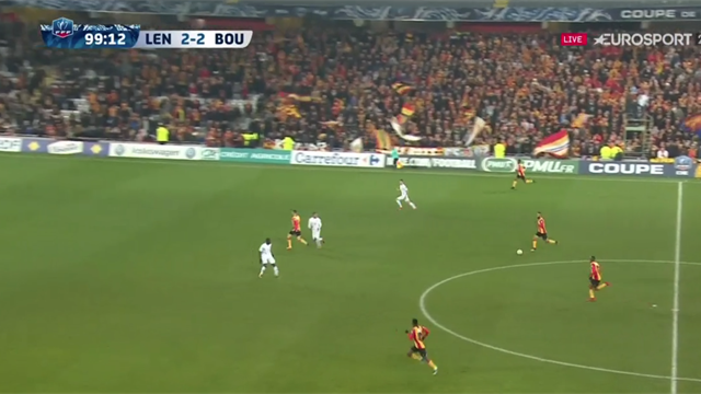 La contre-attaque éclair conclue par Lopez qui envoie Lens en 16e de finale