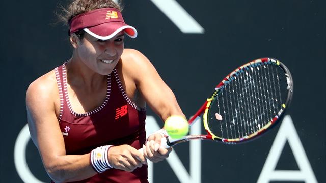 Watson advances in Hobart, Sabalenka upsets Zhang