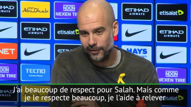 Quand Salah est comparé à Messi, ça fait réagir Guardiola Quand Salah est comparé à Messi, ça fait réagir Guardiola