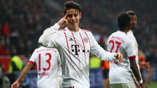 Il Bayern Monaco riparte con una vittoria: 3-1 al Bayer e che magia di James su punizione