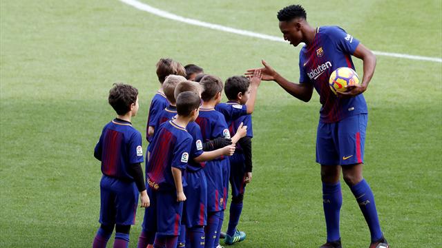 Yerry Mina, emocionado en su presentación con el Barça: "Quiero hacer historia aquí"