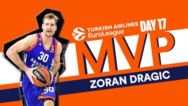 Zoran Dragic MVP della 17a giornata di Eurolega: l'ex Milano è perfetto al tiro Zoran Dragic MVP della 17a giornata di Eurolega: l'ex Milano è perfetto al tiro