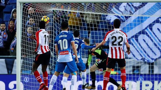 1-1. Williams replica el gol de Gerard Moreno para empatar el partido