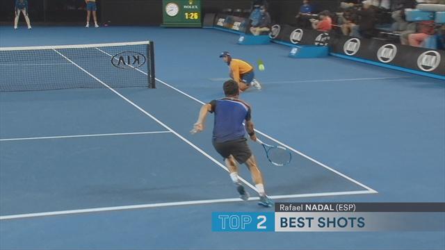 Open Australia 2018: El puntazo de Rafa Nadal brilla en el Top 5 de la primera jornada Open Australia 2018: El puntazo de Rafa Nadal brilla en el Top 5 de la primera jornada