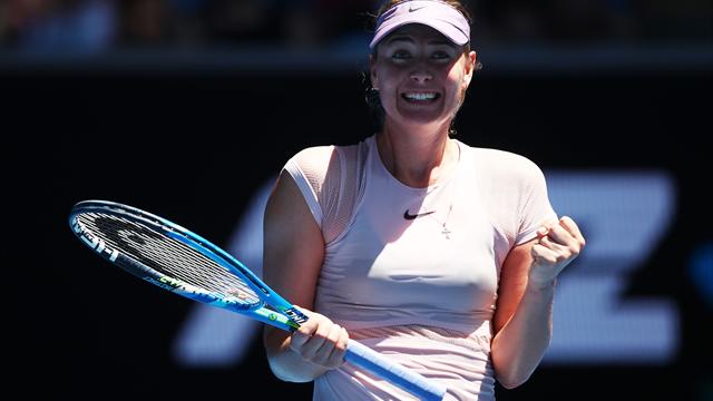 Sharapova safely through after win over Maria