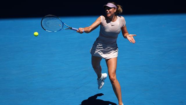Puissante et précise, Sharapova a tout bien fait pour se hisser au 2e tour Puissante et précise, Sharapova a tout bien fait pour se hisser au 2e tour