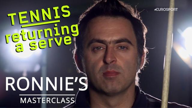 Ronnie and Rusedski's Masterclass: How to return a 120mph tennis serve Ronnie and Rusedski's Masterclass: How to return a 120mph tennis serve