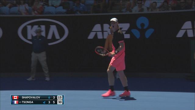 Shapovalov's shot of the tournament contender against Tsonga Shapovalov's shot of the tournament contender against Tsonga