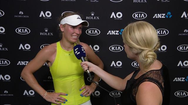 Wozniacki: I don't know how I did that! Wozniacki: I don't know how I did that!