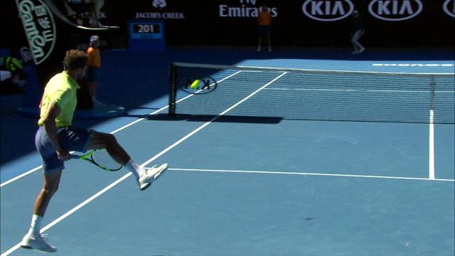 Grâce à un tweener réflexe, Tsonga a fait le show Grâce à un tweener réflexe, Tsonga a fait le show