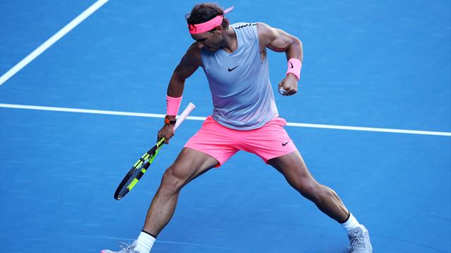 Nadal a fait jouer sa science du passing face à Mayer Nadal a fait jouer sa science du passing face à Mayer