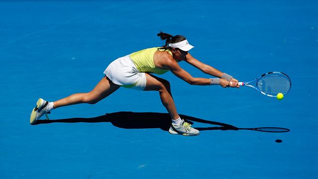 WTA Qatar: Caroline García-Garbiñe Muguruza: Despertó a tiempo (6-3, 1-6 y 4-6)