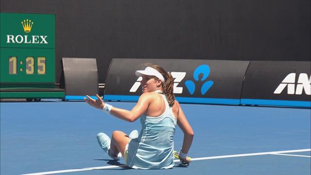'Very odd!' Does 'huge gust of wind' cause Konta fall? 'Very odd!' Does 'huge gust of wind' cause Konta fall?