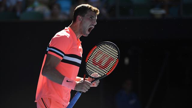 Dimitrov se reprend et passe l'obstacle Rublev
